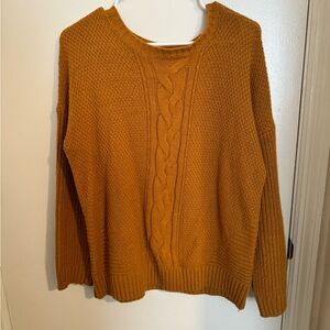 Arizona jean co crew neck mustard colored crew neck sweater in size L